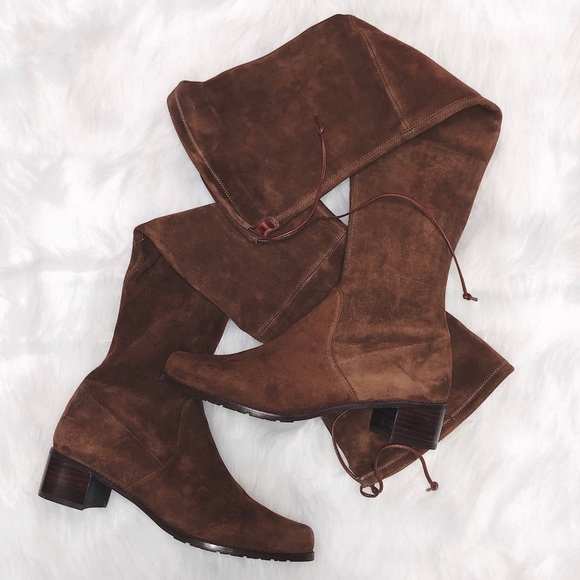 Stuart Weitzman Shoes - New Stuart Weitzman Midland Walnut Suede Boots